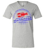 Fresh Out of the Ocean - Marblehead - Unisex V-Neck T-Shirt - by Canvas