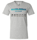 Marblehead Massachusetts Activities - Unisex V-Neck T-Shirt, by Canvas