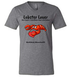 Lobster Lover - What Happens in Marblehead, Stays in Marblehead - T-Shirt - Unisex V-Neck - by Canvas