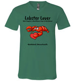 Lobster Lover - What Happens in Marblehead, Stays in Marblehead - T-Shirt - Unisex V-Neck - by Canvas