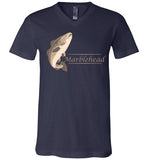 Marblehead Codfish Unisex V-Neck T-Shirt - by Canvas