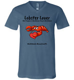 Lobster Lover - What Happens in Marblehead, Stays in Marblehead - T-Shirt - Unisex V-Neck - by Canvas