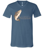 Marblehead Codfish Unisex V-Neck T-Shirt - by Canvas