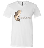 Marblehead Codfish Unisex V-Neck T-Shirt - by Canvas