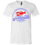 Fresh Out of the Ocean - Marblehead - Unisex V-Neck T-Shirt - by Canvas