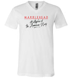 Birthplace of the American Navy - Marblehead T-Shirt - Unisex V-Neck - By Canvas