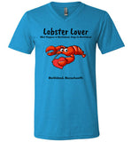 Lobster Lover - What Happens in Marblehead, Stays in Marblehead - T-Shirt - Unisex V-Neck - by Canvas