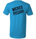 WICKED PISSAH! T-Shirt (FRONT LEFT & BACK PRINT) Unisex V-Neck - by Canvas