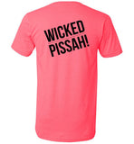 WICKED PISSAH! T-Shirt (FRONT LEFT & BACK PRINT) Unisex V-Neck - by Canvas