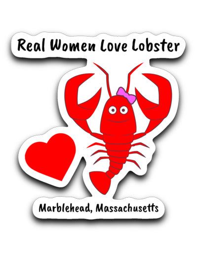 Real Women Love Lobster - Decal