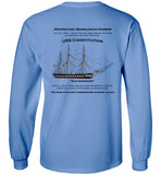 Constitution - Marblehead - Long Sleeve T-Shirt (PRINTED ON FRONT & BACK) - by Gildan