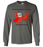 Wake Up Happy, Sleep With a Lobster Lover - Long Sleeve T-Shirt - by Gildan