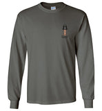 Marblehead Lighthouse - Long Sleeve T-Shirt (LEFT CHEST - FRONT ONLY PRINT) - by Gildan