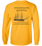 Constitution - Marblehead - Long Sleeve T-Shirt (PRINTED ON FRONT & BACK) - by Gildan