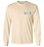 Devereux Beach, Marblehead v3  - Long Sleeve T-Shirt (FRONT LEFT & BACK PRINT) Gildan