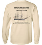 Constitution - Marblehead - Long Sleeve T-Shirt (PRINTED ON FRONT & BACK) - by Gildan