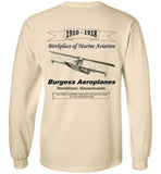 Birthplace of Marine Aviation - Marblehead - Long Sleeve T-Shirt (FRONT & BACK PRINT) - by Gildan