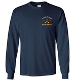 Marblehead, Est. 1629 with Oars - Long Sleeve T-Shirt (FRONT LEFT & BACK PRINT) - Gildan