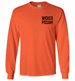 WICKED PISSAH! - Long Sleeve T-Shirt (LEFT CHEST - FRONT ONLY PRINT) - by Gildan