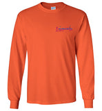 Devereux Beach, v4, Marblehead  - Long Sleeve T-Shirt (LEFT FRONT & BACK PRINT) - Gildan