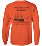 Constitution - Marblehead - Long Sleeve T-Shirt (PRINTED ON FRONT & BACK) - by Gildan