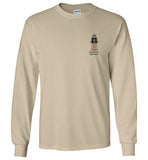 Marblehead Lighthouse Plan - Long Sleeve T-Shirt (FRONT & BACK PRINT) - by Gildan