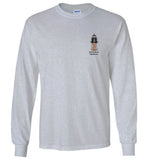 Marblehead Lighthouse - Long Sleeve T-Shirt (LEFT CHEST - FRONT ONLY PRINT) - by Gildan