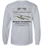 Birthplace of Marine Aviation - Marblehead - Long Sleeve T-Shirt (FRONT & BACK PRINT) - by Gildan