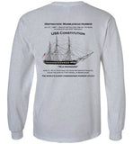 Constitution - Marblehead - Long Sleeve T-Shirt (PRINTED ON FRONT & BACK) - by Gildan