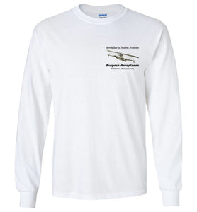 Birthplace of Marine Aviation - Marblehead - Long Sleeve T-Shirt (LEFT CHEST - FRONT ONLY PRINT) - by Gildan