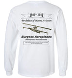 Birthplace of Marine Aviation - Marblehead - Long Sleeve T-Shirt (FRONT & BACK PRINT) - by Gildan