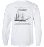 Constitution - Marblehead - Long Sleeve T-Shirt (PRINTED ON FRONT & BACK) - by Gildan