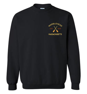 Marblehead, Est. 1629 with Oars - Sweatshirt (FRONT LEFT & BACK PRINT)