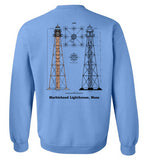 Marblehead Lighthouse Plan - Sweatshirt (FRONT LEFT & BACK PRINT)