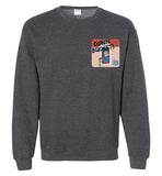 Down Bucket Cartoon - Sweatshirt (LEFT CHEST PRINT)