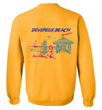 Devereux Beach, Marblehead v4 - Sweatshirt (FRONT LEFT & BACK PRINT)