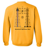 Marblehead Lighthouse Plan - Sweatshirt (FRONT LEFT & BACK PRINT)