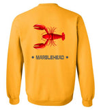 Lobster Marblehead Sweatshirt (FRONT LEFT & BACK PRINT)