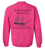 Destination Marblehead, USS Constitution - Sweatshirt (FRONT LEFT & BACK PRINT)