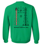 Marblehead Lighthouse Plan - Sweatshirt (FRONT LEFT & BACK PRINT)