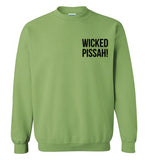 WICKED PISSAH! Bold Black - Sweatshirt (LEFT CHEST PRINT)