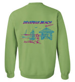 Devereux Beach, Marblehead v4 - Sweatshirt (FRONT LEFT & BACK PRINT)