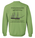 Destination Marblehead, USS Constitution - Sweatshirt (FRONT LEFT & BACK PRINT)