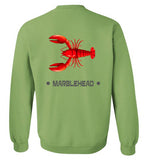Lobster Marblehead Sweatshirt (FRONT LEFT & BACK PRINT)