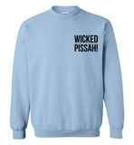 WICKED PISSAH! Bold Black - Sweatshirt (LEFT CHEST PRINT)