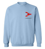 Lobster Marblehead Sweatshirt (FRONT LEFT & BACK PRINT)