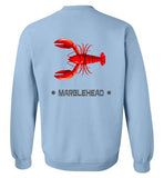 Lobster Marblehead Sweatshirt (FRONT LEFT & BACK PRINT)