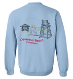 Devereux Beach, Marblehead v2 - Sweatshirt (FRONT LEFT & BACK PRINT)