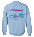 Devereux Beach, Marblehead v4 - Sweatshirt (FRONT LEFT & BACK PRINT)