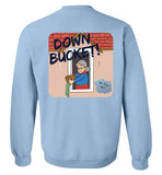 Down Bucket Cartoon - Sweatshirt (FRONT LEFT & BACK PRINT)